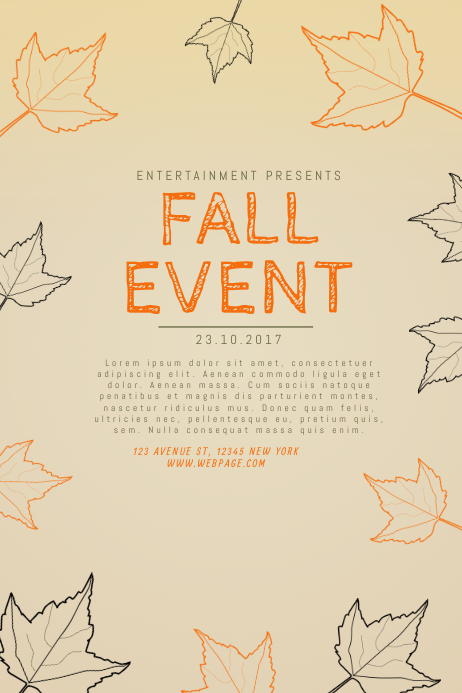 Copy of Fall Event Flyer Template | PosterMyWall
