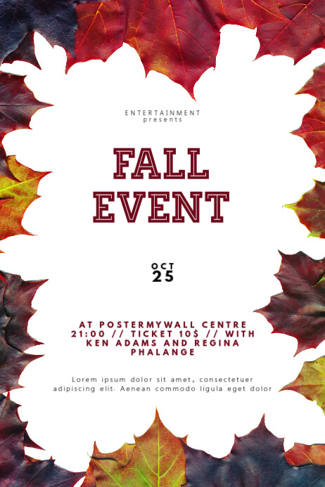 Fall Event Flyer Template | PosterMyWall