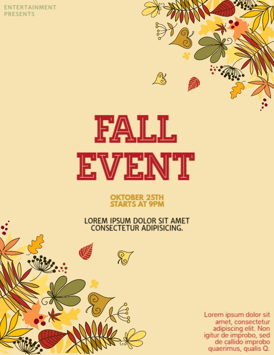 Copy of Fall Event Flyer Template PosterMyWall