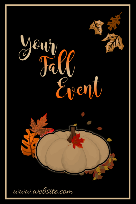 Fall Event Poster Template | PosterMyWall