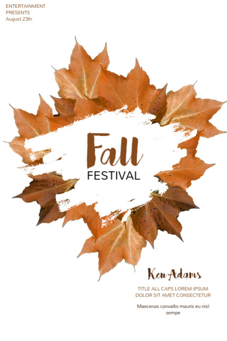 Fall Event Flyer Template | PosterMyWall