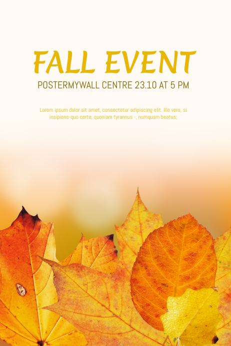 Fall Event Flyer Template | PosterMyWall