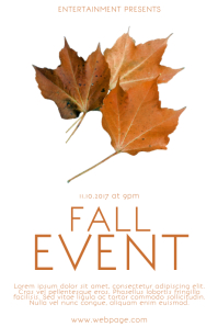 Autumn Event flyer template | PosterMyWall