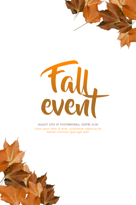 Copy of Fall Event Flyer Template | PosterMyWall