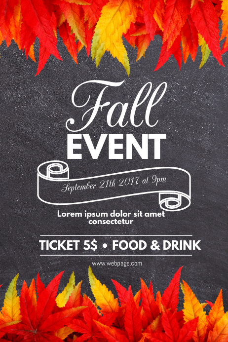 Fall event Flyer Template | PosterMyWall
