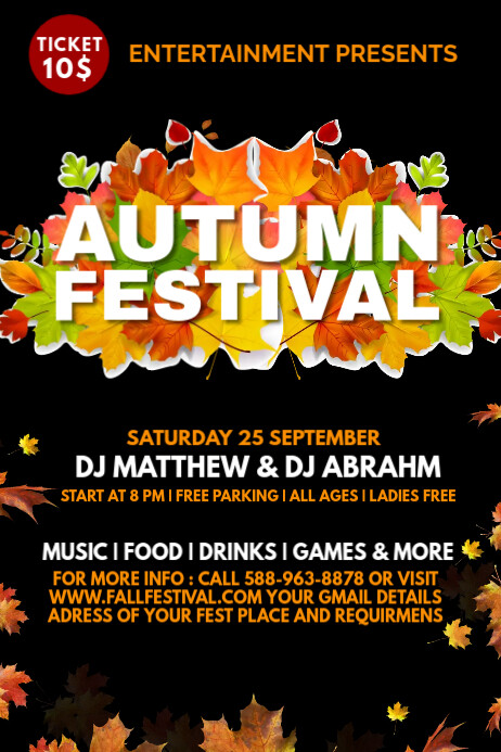 Copy of fall facebook posts, fall party invitations, | PosterMyWall