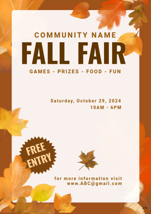 Fall Fair Template | PosterMyWall