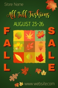 Fall Store Poster Fall Sale Poster Template | PosterMyWall