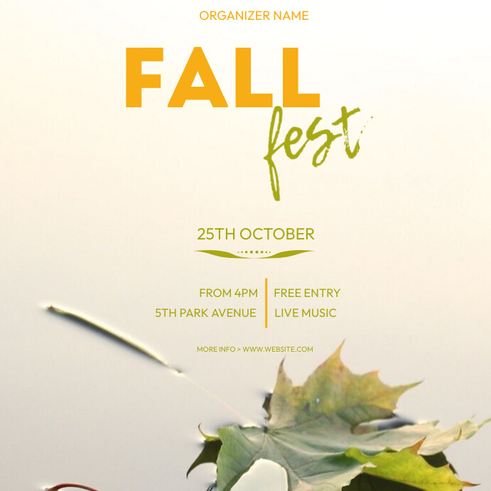 Fall Fest Template | PosterMyWall