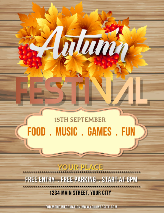 Fall Fest Header fall fest Template | PosterMyWall
