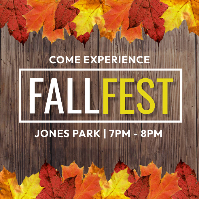 Fall Fest Header Fall fest Template | PosterMyWall