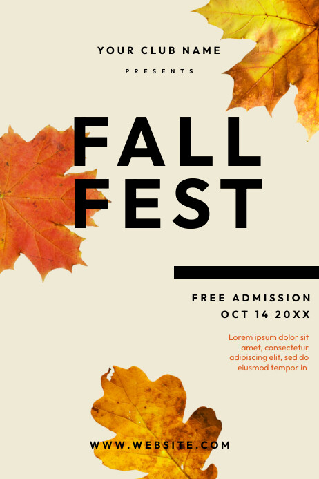 Fall Poster.pdf Fall fest Template | PosterMyWall