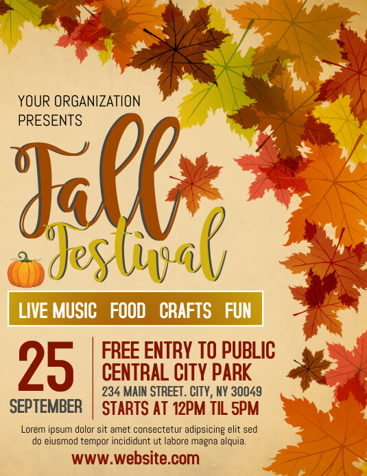 Fall Fest Template | PosterMyWall