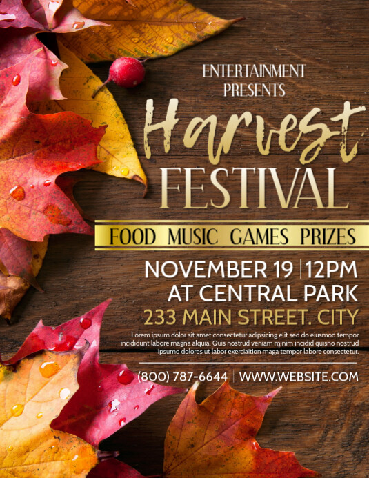 Fall Fest Header Fall Fest Template | PosterMyWall