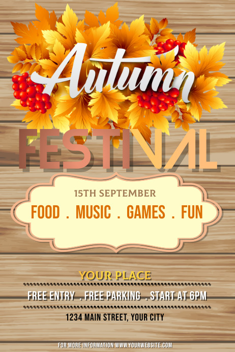 fall fest Template | PosterMyWall