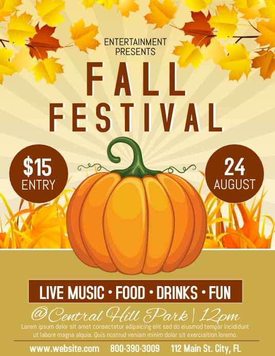 Fall Fest Template | PosterMyWall