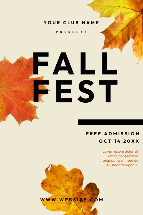 Fall fest Template | PosterMyWall
