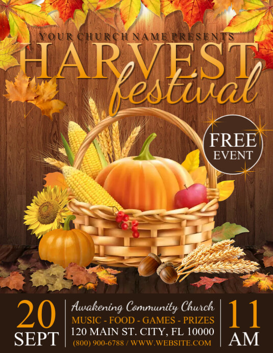 Fall Fest Header Fall Fest Template | PosterMyWall
