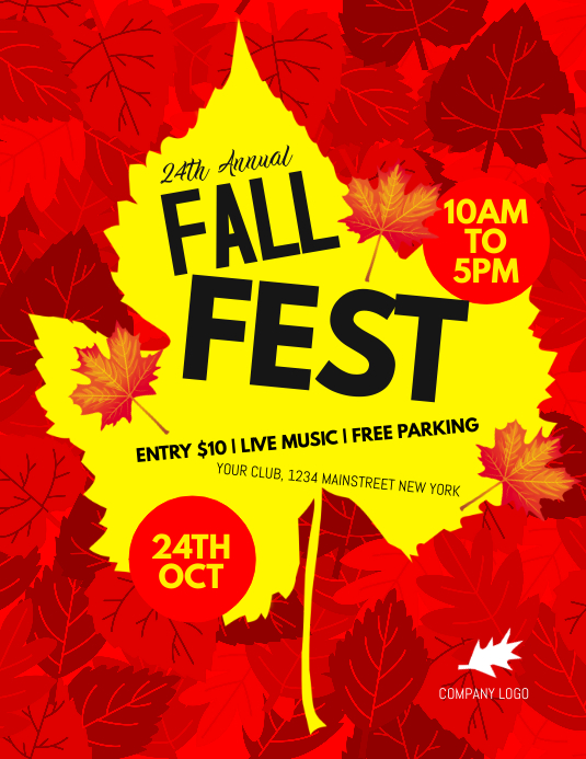 Fall Fest Flyer Template PosterMyWall