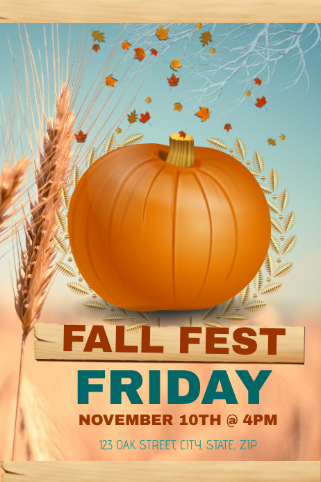 Fall Fest Header Fall Fest Template | PosterMyWall