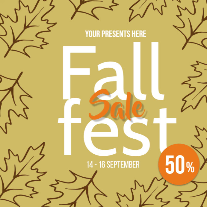 Copy of Fall Fest Sale | PosterMyWall