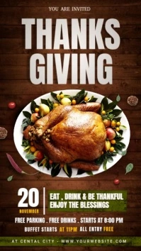 Fall festival, Thanks giving Historia de Instagram template