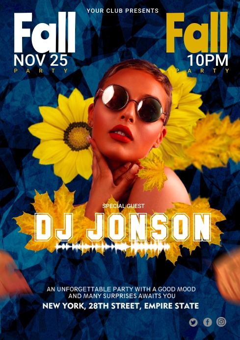 Fun Fall Ad Fall festival ad design flyer Template | PosterMyWall
