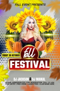 Fun Fall Ad fall festival ad design template | PosterMyWall