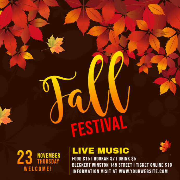 Fall Festival Ads Template | PosterMyWall