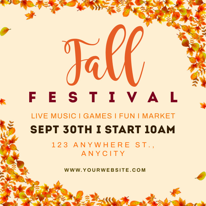 fall festival Template | PosterMyWall