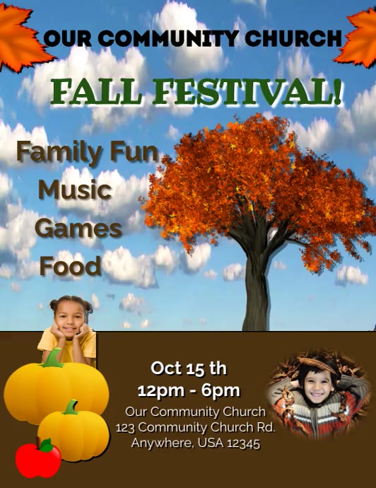 Fall Festival Template | PosterMyWall