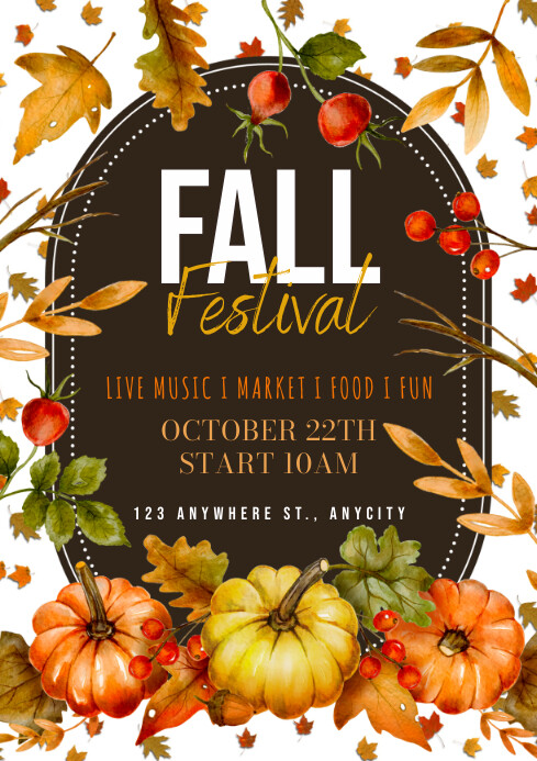Fall Festival Template PosterMyWall
