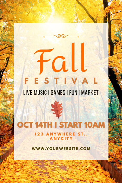 Plantilla de fall festival | PosterMyWall