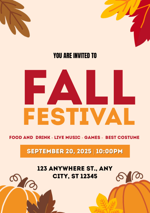Fall Festival Template | PosterMyWall