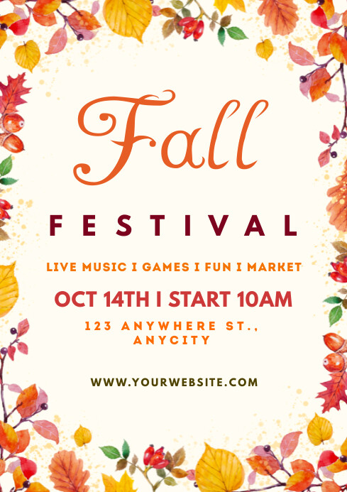fall festival Template | PosterMyWall