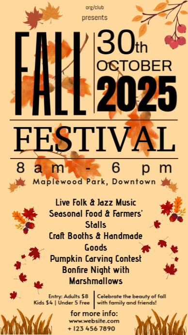 Fall Festival Template | PosterMyWall