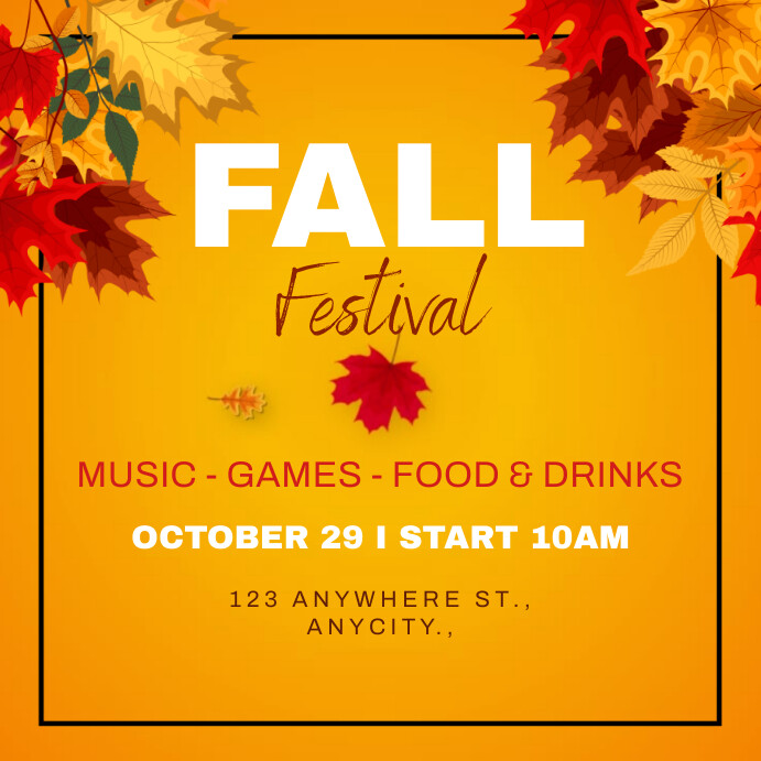 Plantilla de Fall Festival | PosterMyWall