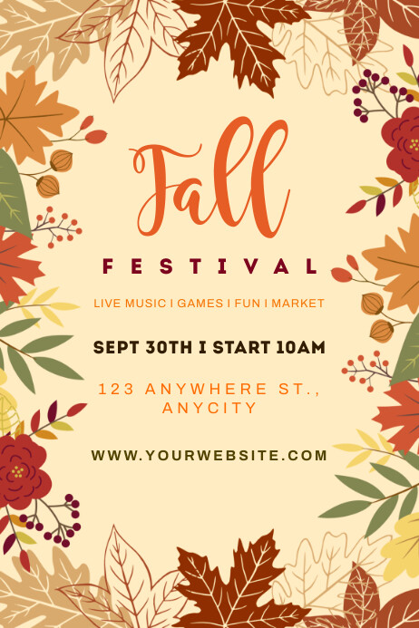 fall festival Template | PosterMyWall