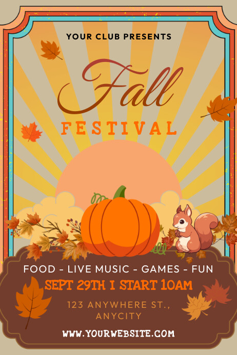 Fall Festival Template | PosterMyWall