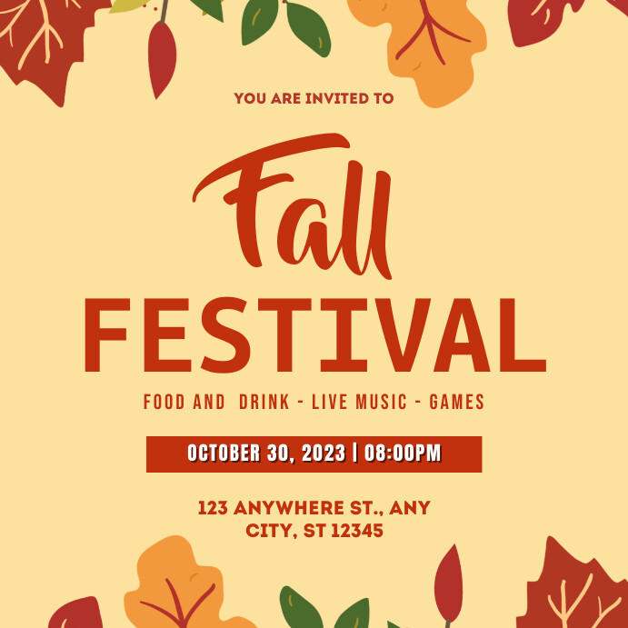 Fall Festival Template | PosterMyWall