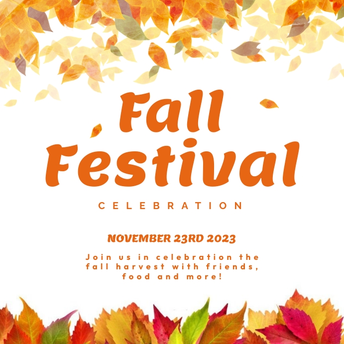Fall Fest Header Fall Festival Template | PosterMyWall