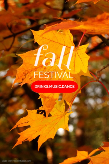 Fall Fest Header FALL FESTIVAL Template | PosterMyWall