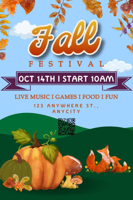 Fall Festival Template | PosterMyWall