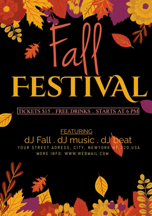 FALL FESTIVAL Template | PosterMyWall