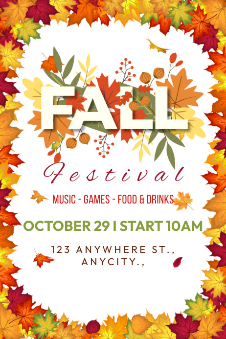 Fall Festival Template | PosterMyWall