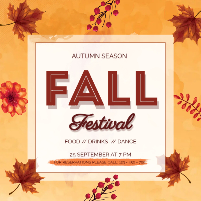 Fall Festival Template | PosterMyWall