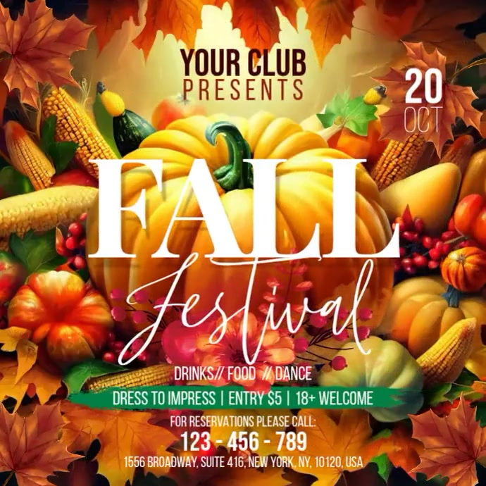 Fall Festival Template | PosterMyWall