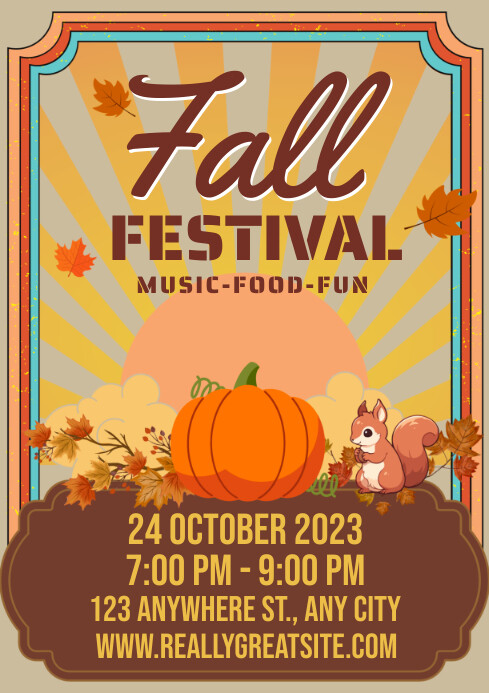 Fall Festival Template | PosterMyWall