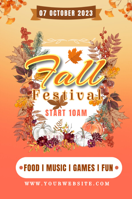 Fall Festival Template | PosterMyWall