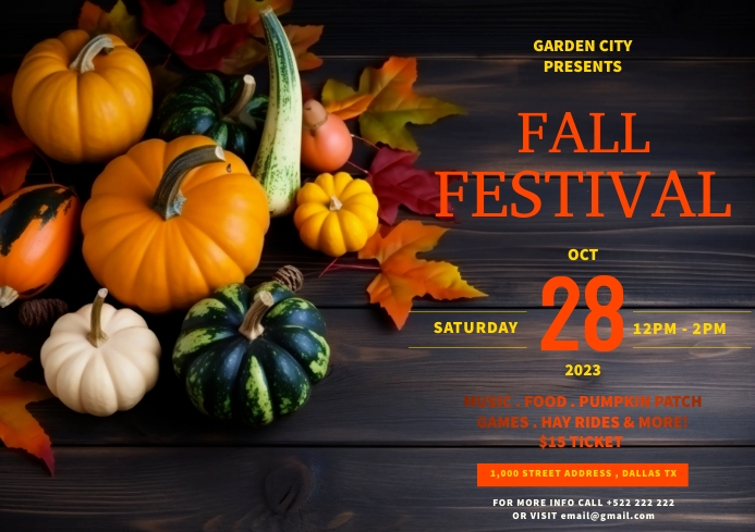 FALL FESTIVAL Template | PosterMyWall
